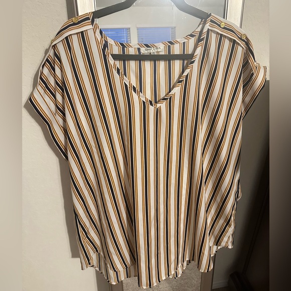 Speed Limit striped blouse size 2X - Picture 2 of 9